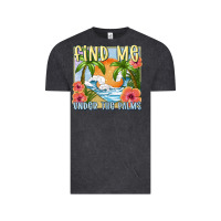 Vintage Black find me under the palms Vintage Tee - MaliasSmallBusiness