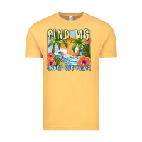 Vintage Mustard find me under the palms Vintage Tee - MaliasSmallBusiness