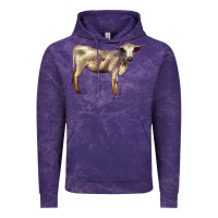 Cloud Purple Texas Longhorn Heifer Vintage Hoodie - LillyAllenDesigns
