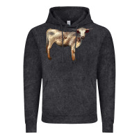 Vintage Black Texas Longhorn Heifer Vintage Hoodie - LillyAllenDesigns