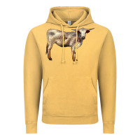Vintage Mustard Texas Longhorn Heifer Vintage Hoodie - LillyAllenDesigns