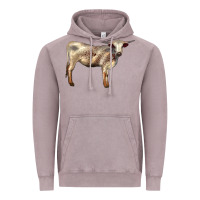 Vintage Zinc Texas Longhorn Heifer Vintage Hoodie - LillyAllenDesigns