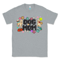 Heather Grey dog mom Classic Tee - MaliasSmallBusiness