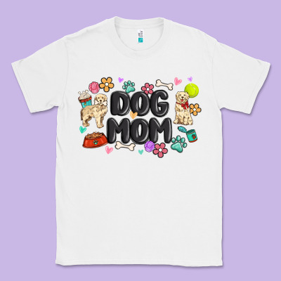 Dog Mom Classic Tee Designed By Maliassmallbusiness