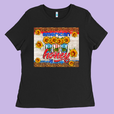 American Honey Tumbler Ladies Tee Designed By Hra Design Shop