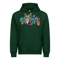 Forest Green Mexican mama Mother's Day Urban Hoodie - FaDigitalArtStudio