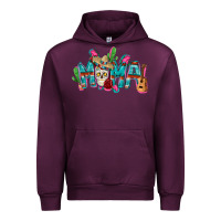 Mauve Wine Mexican mama Mother's Day Urban Hoodie - FaDigitalArtStudio