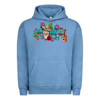 Pigment Pebble Blue Mexican mama Mother's Day Urban Hoodie - FaDigitalArtStudio