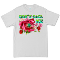 Dove Grey dont call me with pink phone and letters Premium Tee - AdoDesignShop