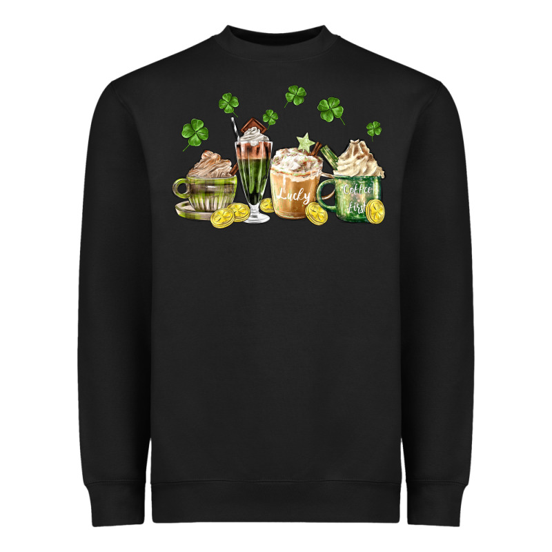Patricks Day Coffee Heavyweight Sweatshirt by MaliasSmallBusiness | Teevron