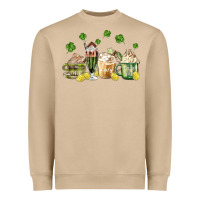 Mushroom patricks day coffee Heavyweight Sweatshirt - MaliasSmallBusiness