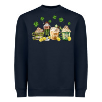 Navy patricks day coffee Heavyweight Sweatshirt - MaliasSmallBusiness