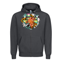 Smoke Western Texas Flag Cow Portrarit Zipper Hoodie - Bettercallsaul