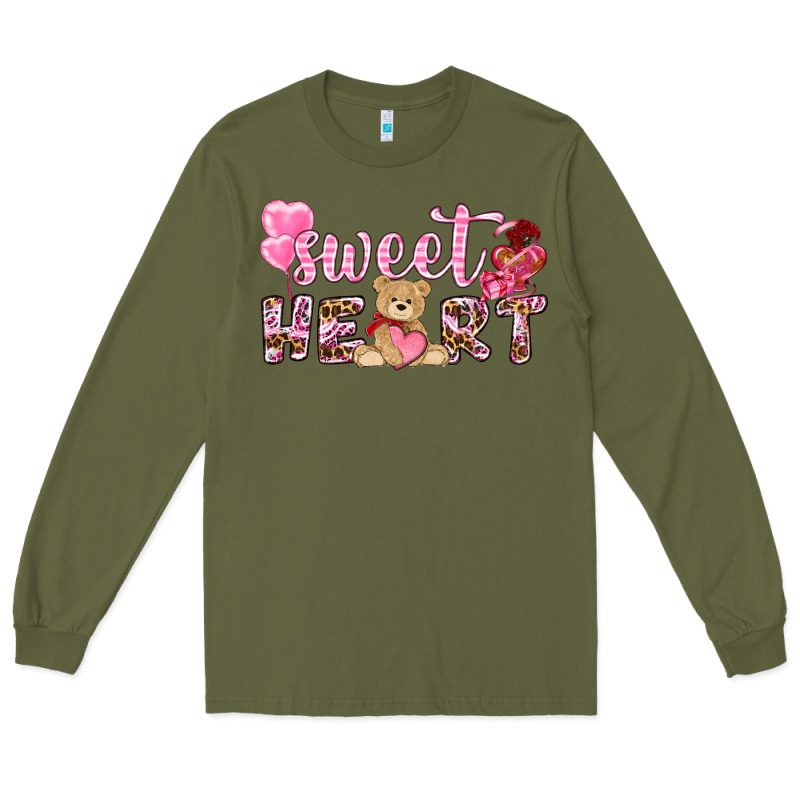 Sweetheart With Bear Long Sleeve Tee by NancyCooperArtShop | Teevron