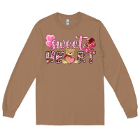 Toasted Coconut sweetheart with bear Long Sleeve Tee - NancyCooperArtShop