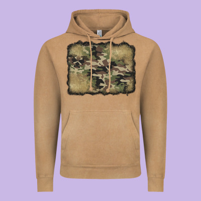 Camouflage Glitter Background Vintage Hoodie Designed By Jasminsmagicworld