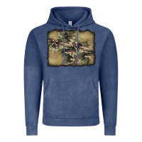 Vintage Denim camouflage glitter background Vintage Hoodie - Jasminsmagicworld