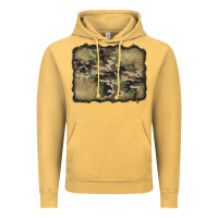 Vintage Mustard camouflage glitter background Vintage Hoodie - Jasminsmagicworld