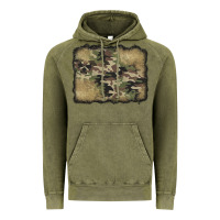 Vintage Olive camouflage glitter background Vintage Hoodie - Jasminsmagicworld
