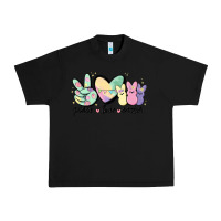 Black peace love peeps Urban Heavy Tee - MaliasSmallBusiness