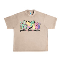 French Oak peace love peeps Urban Heavy Tee - MaliasSmallBusiness
