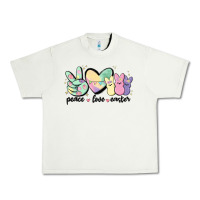 Pistachio peace love peeps Urban Heavy Tee - MaliasSmallBusiness