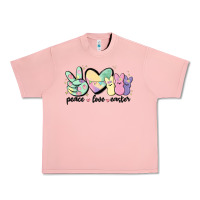 Salmon peace love peeps Urban Heavy Tee - MaliasSmallBusiness
