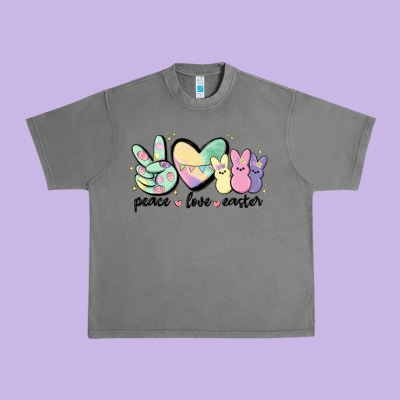Peace Love Peeps Urban Heavy Tee Designed By Maliassmallbusiness