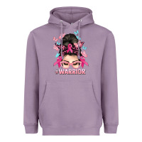 Lavender Warrior Cancer messy bun Cancer Awareness Heavyweight Hoodie - HowdyJamesFarm