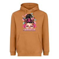 Meerkat Warrior Cancer messy bun Cancer Awareness Heavyweight Hoodie - HowdyJamesFarm