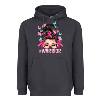 Smoke Warrior Cancer messy bun Cancer Awareness Heavyweight Hoodie - HowdyJamesFarm