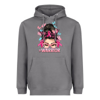 Storm Warrior Cancer messy bun Cancer Awareness Heavyweight Hoodie - HowdyJamesFarm
