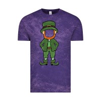 Cloud Purple leprechaun boy faceless Vintage Tee - MaliasSmallBusiness