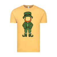 Vintage Mustard leprechaun boy faceless Vintage Tee - MaliasSmallBusiness