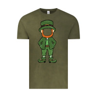 Vintage Olive leprechaun boy faceless Vintage Tee - MaliasSmallBusiness
