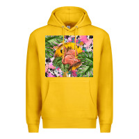Lemon flamingo with leopard Premium Hoodie - TumblerDesignByShophia