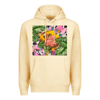 Pina Colada flamingo with leopard Premium Hoodie - TumblerDesignByShophia