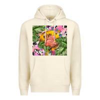 Sandshell flamingo with leopard Premium Hoodie - TumblerDesignByShophia
