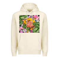 Tofu flamingo with leopard Premium Hoodie - TumblerDesignByShophia