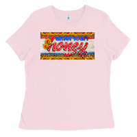 Bubblegum Pink american honey sunflower license plate Ladies Tee - HRA Design Shop
