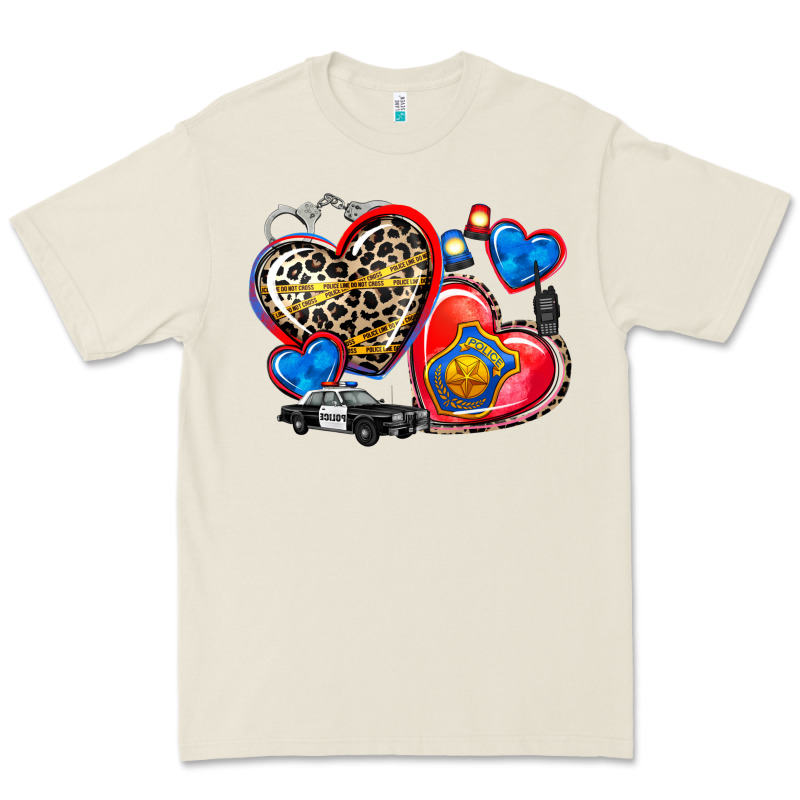 Western Leopard  Police   Hearts Premium Tee by AdoDesignShop | Teevron