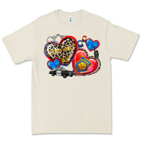 Bone western leopard  police   hearts Premium Tee - AdoDesignShop