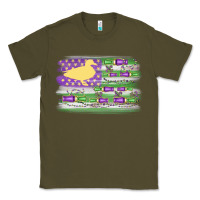 Army Green mardi gras duck call flag Classic Tee - MaliasSmallBusiness