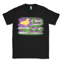 Black mardi gras duck call flag Classic Tee - MaliasSmallBusiness