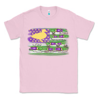 Bubblegum Pink mardi gras duck call flag Classic Tee - MaliasSmallBusiness