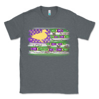 Charcoal Heather mardi gras duck call flag Classic Tee - MaliasSmallBusiness
