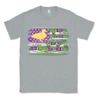 Heather Grey mardi gras duck call flag Classic Tee - MaliasSmallBusiness
