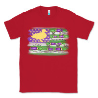 Red mardi gras duck call flag Classic Tee - MaliasSmallBusiness
