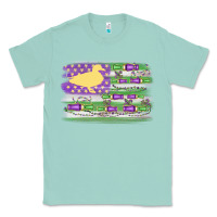 Seafoam mardi gras duck call flag Classic Tee - MaliasSmallBusiness