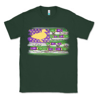 Sports Green mardi gras duck call flag Classic Tee - MaliasSmallBusiness